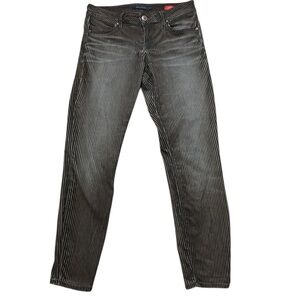 Level 99 Striped Jeans Brown Black Janice Ultra Skinny Size 27